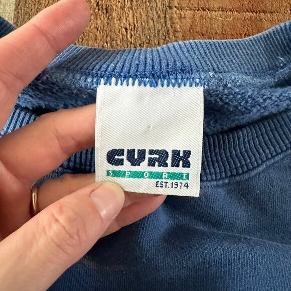 Vintage Men’s size Medium Marco Island Blue Crewneck Pullover Sweatshirt - Picture 13 of 15